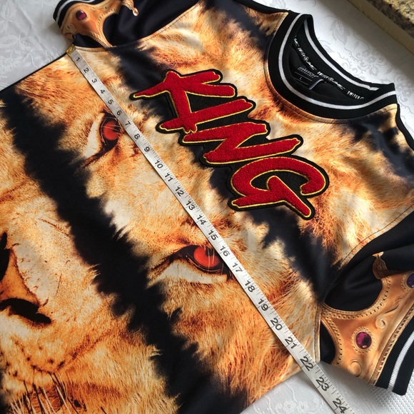 Switch Remarkable Limited Edition King Lion Print Black Cool Shirt Men’s Size L - Picture 12 of 13